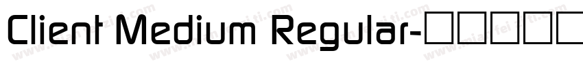 Client Medium Regular字体转换